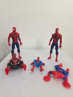 Lot of Vintage Spiderman Toys